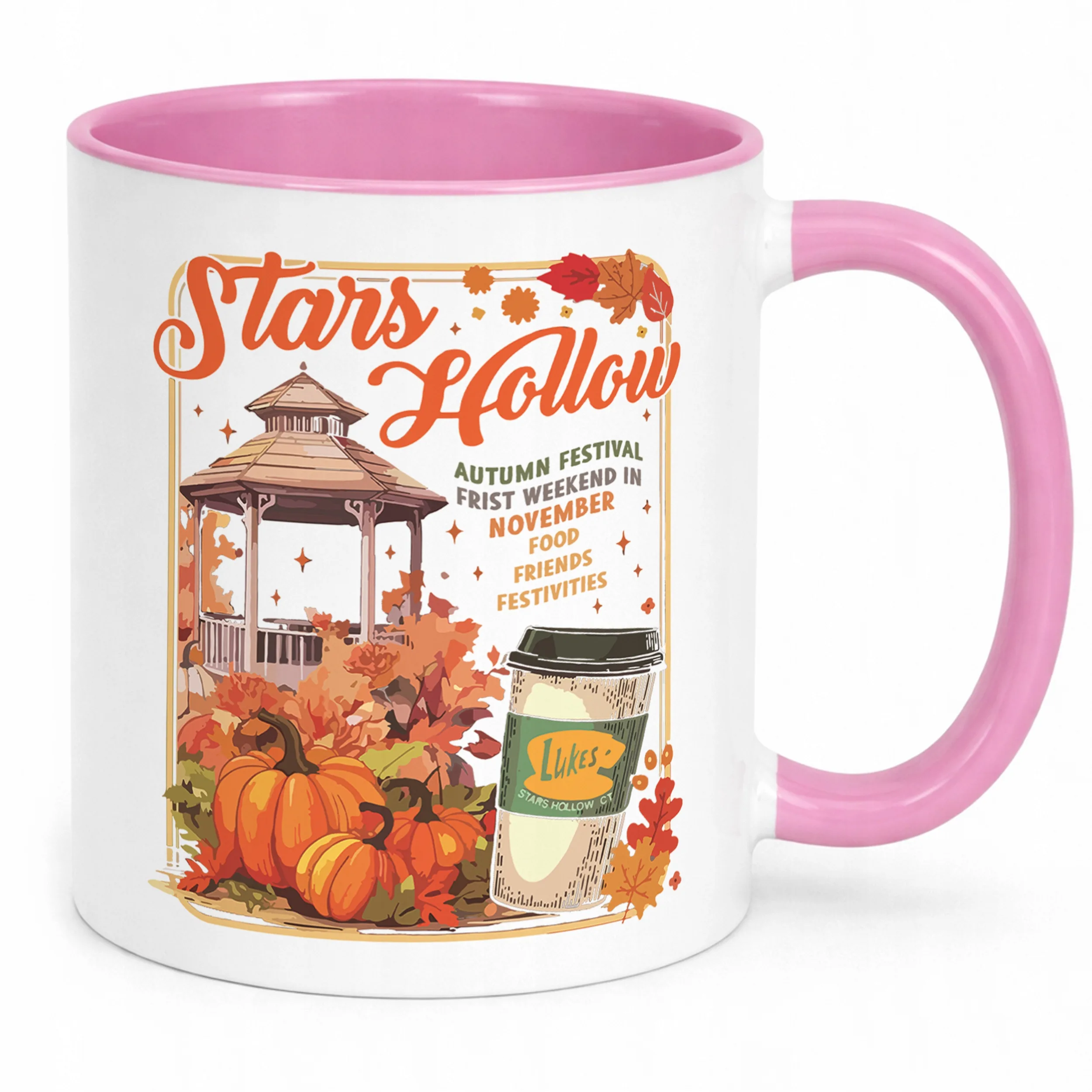 Kubek Różowy Gilmore Girls Dla Fanów Serialu Stars Hollow