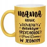 Złoty kubek brokatowy Personalizowany Dzień Matki Dla Mamy Prezent