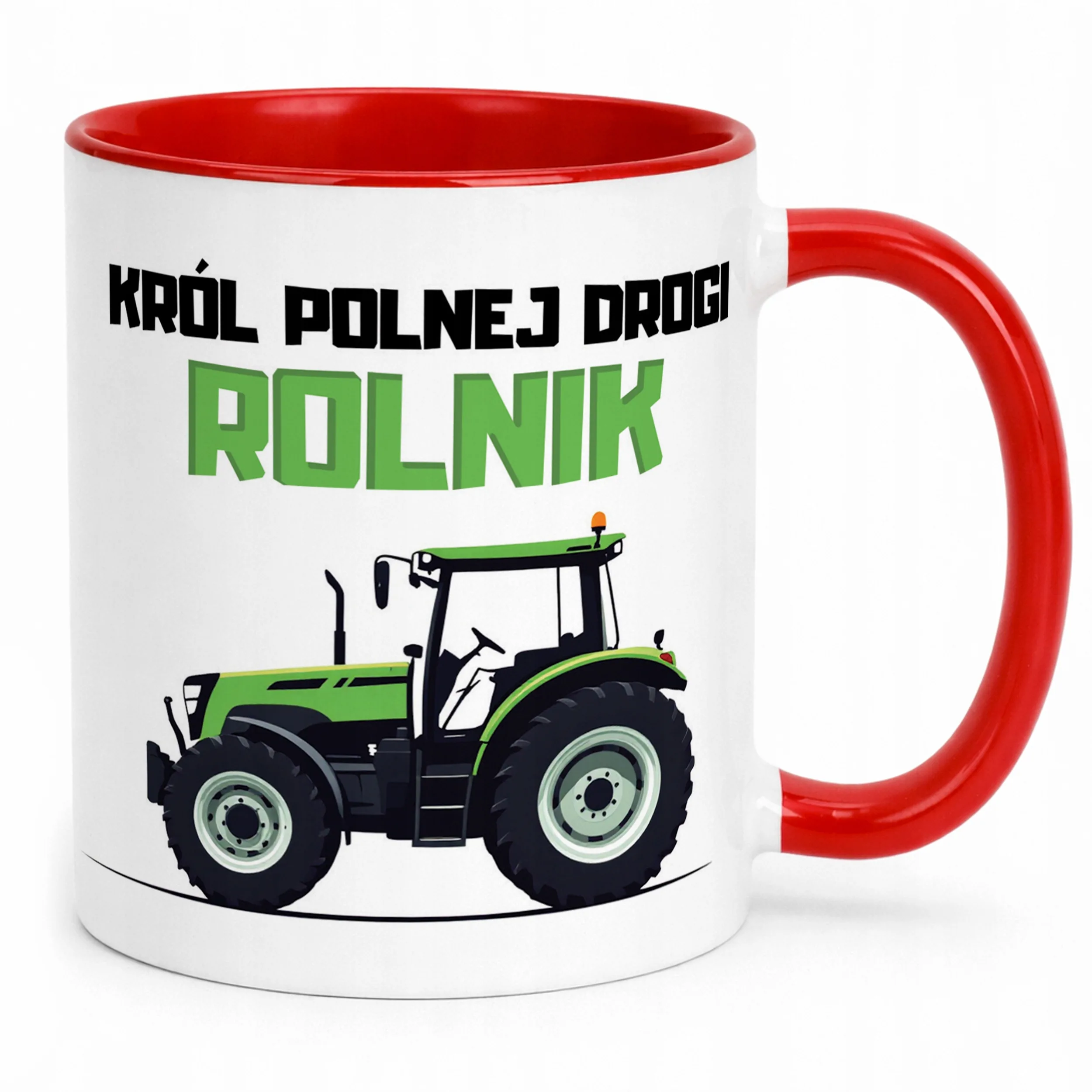 Kubek Czerwony Rolnik Dla Rolnika Traktor Zabawny Prezent Upominek