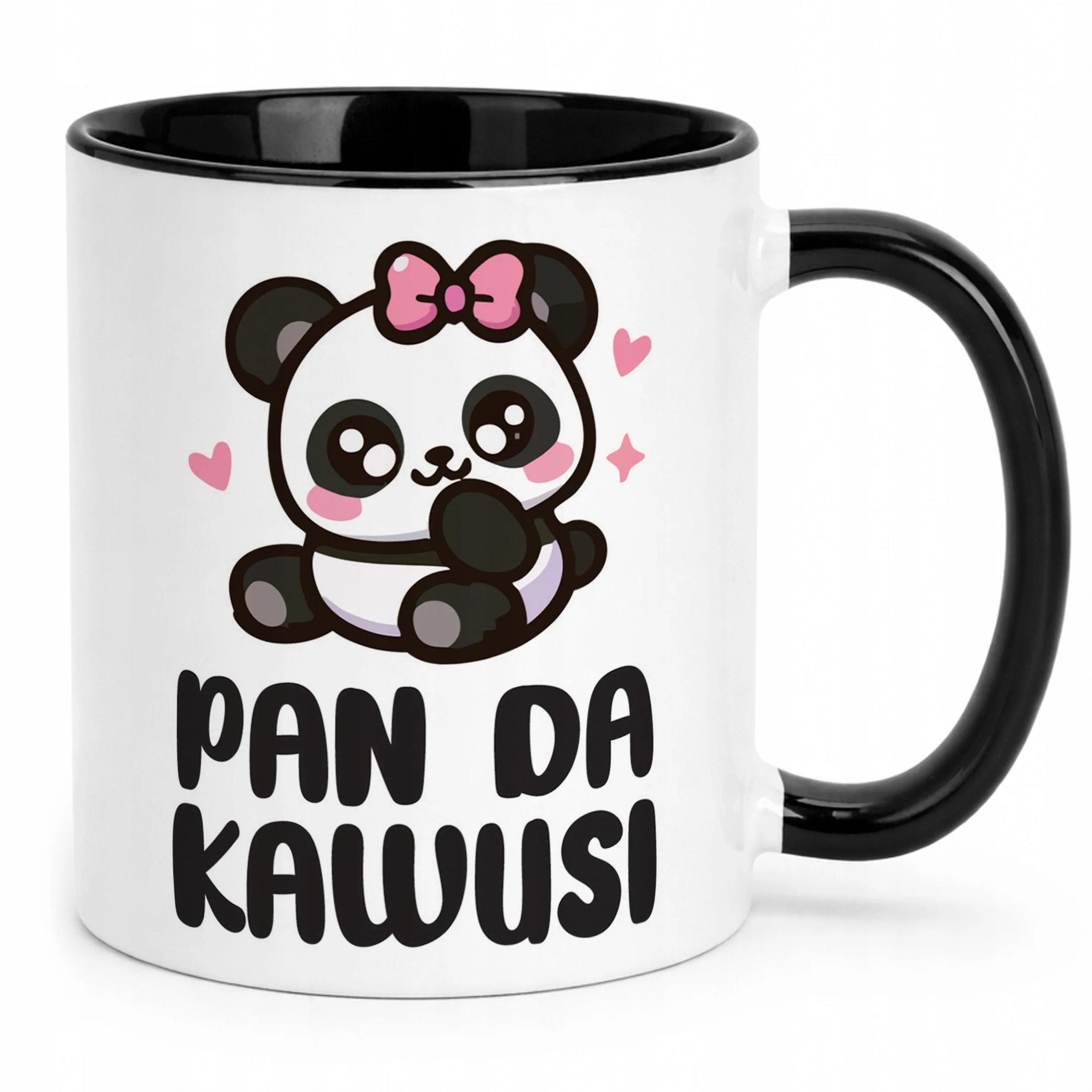 Kubek Czarny Pan Da Kawusi Panda Śmieszny Zabawny Prezent