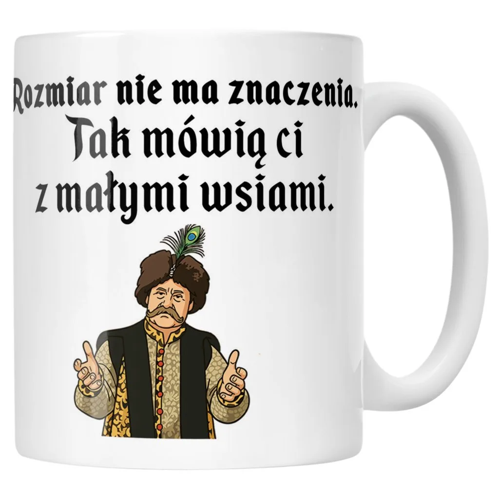 Kubek ceramiczny 1670 Rozmiar Nie Ma Znaczenia Jan Paweł Prezent