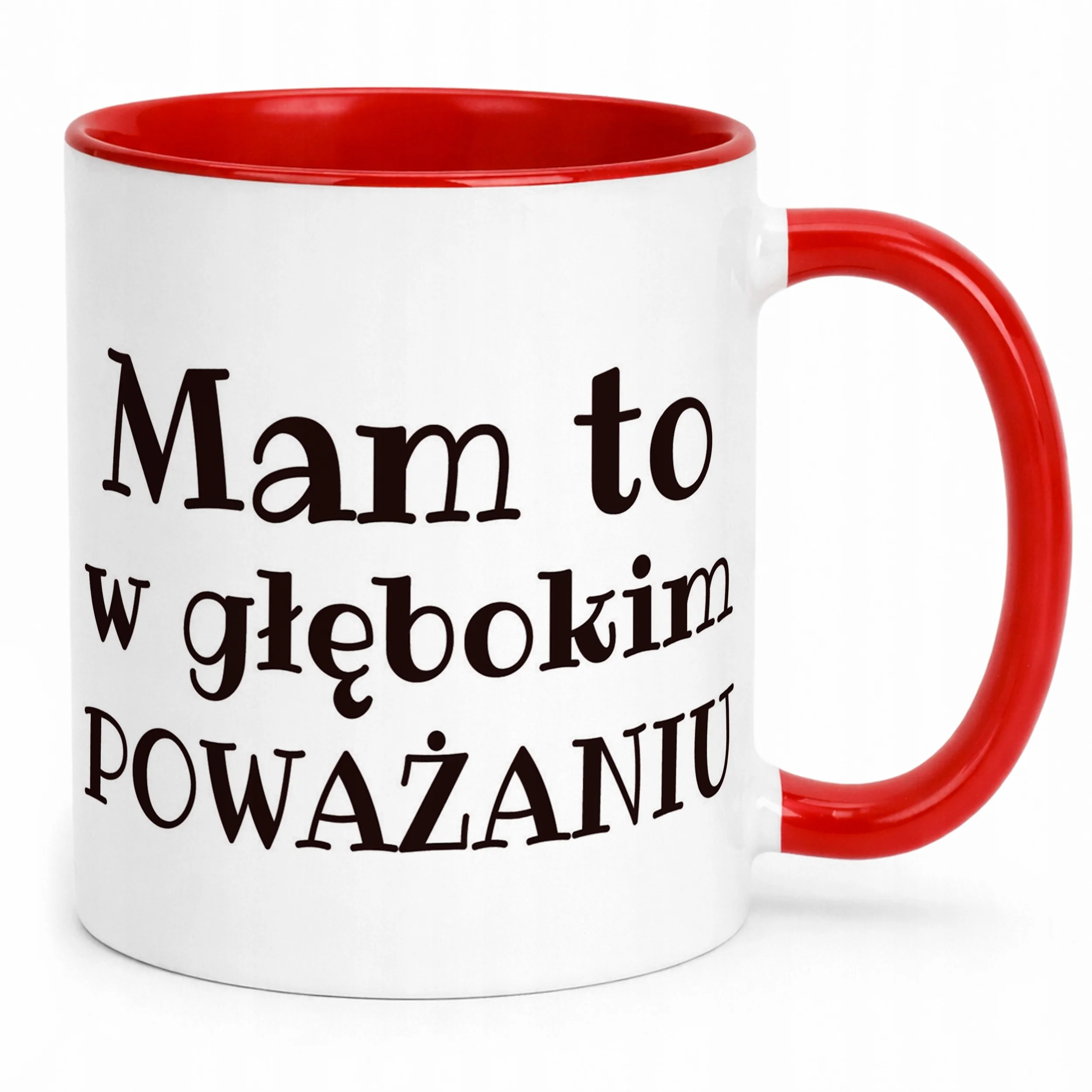 Kubek ceramiczny Mam To W Głębokim Poważaniu Zabawny Prezent