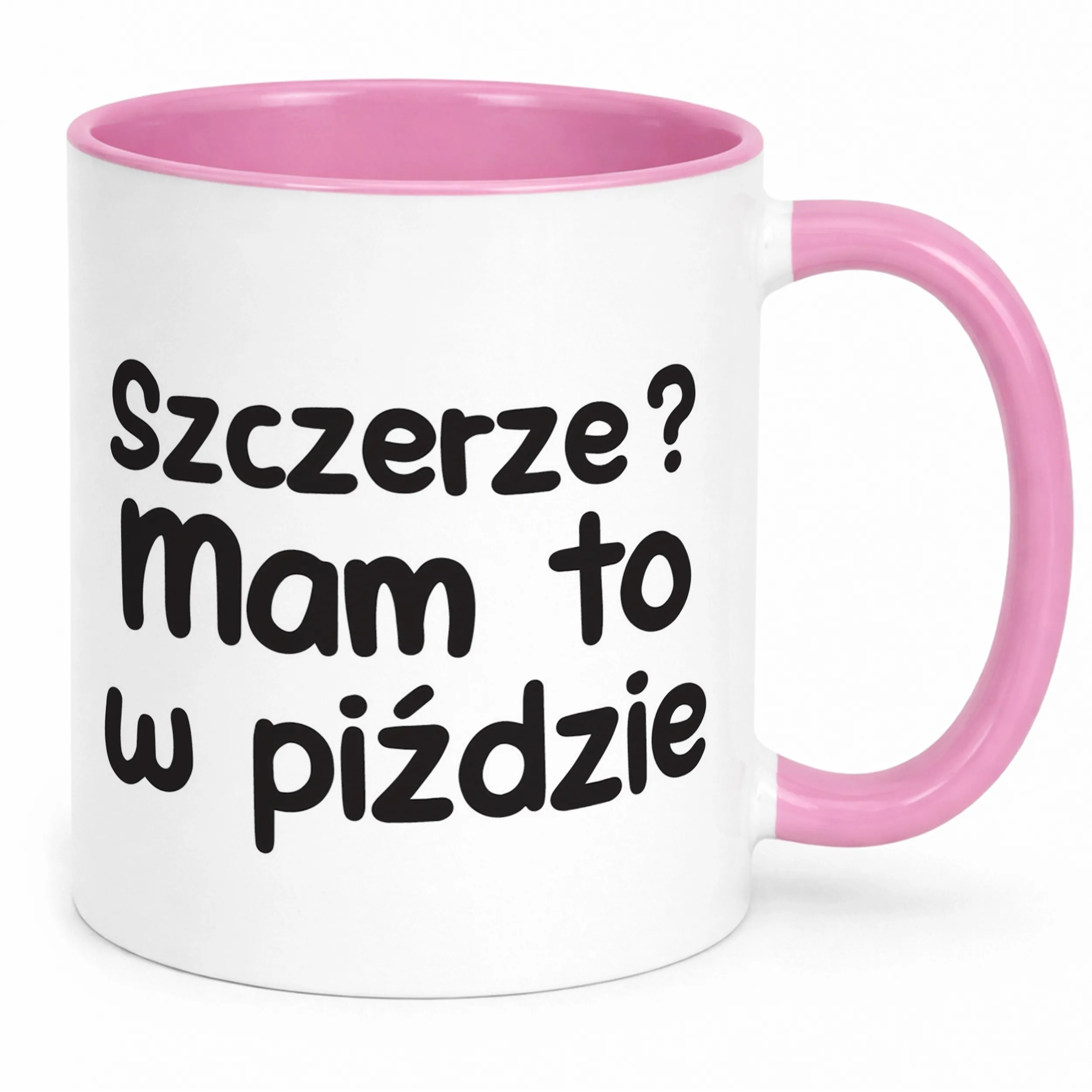 Kubek Różowy Szczerze Mam To W Pi**zie Śmieszny Zabawny Prezent
