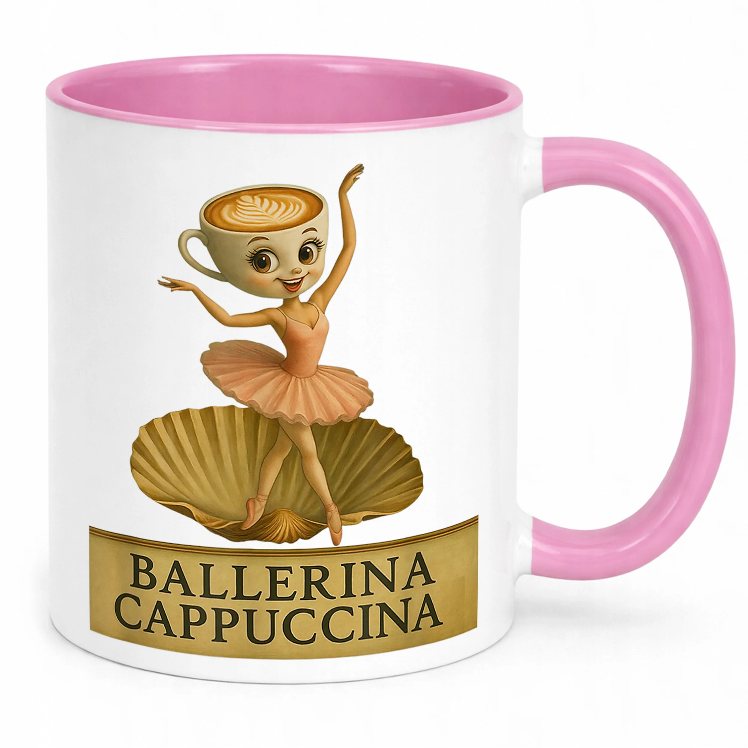 Kubek Różowy Ballerina Cappuccina viral tiktok mem