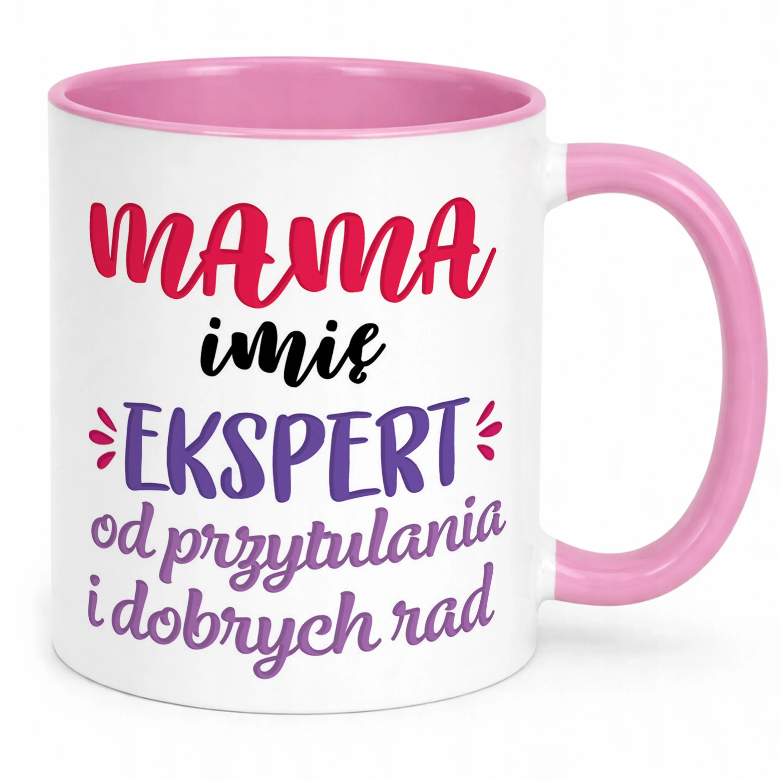 Kubek Różowy Personalizowany Dzień Matki Dla Mamy Prezent Upominek