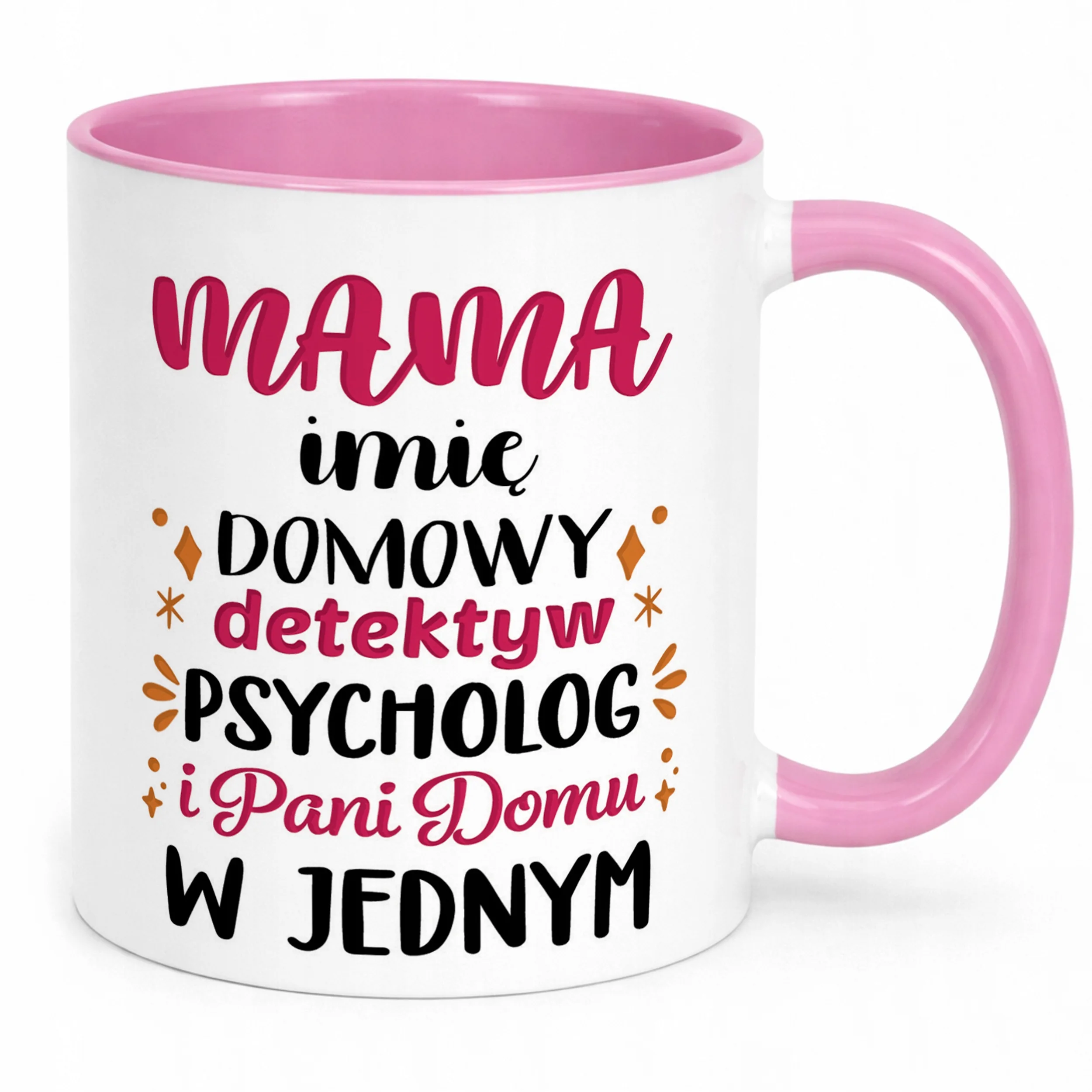 Kubek Różowy Personalizowany Dzień Matki Dla Mamy Prezent Upominek