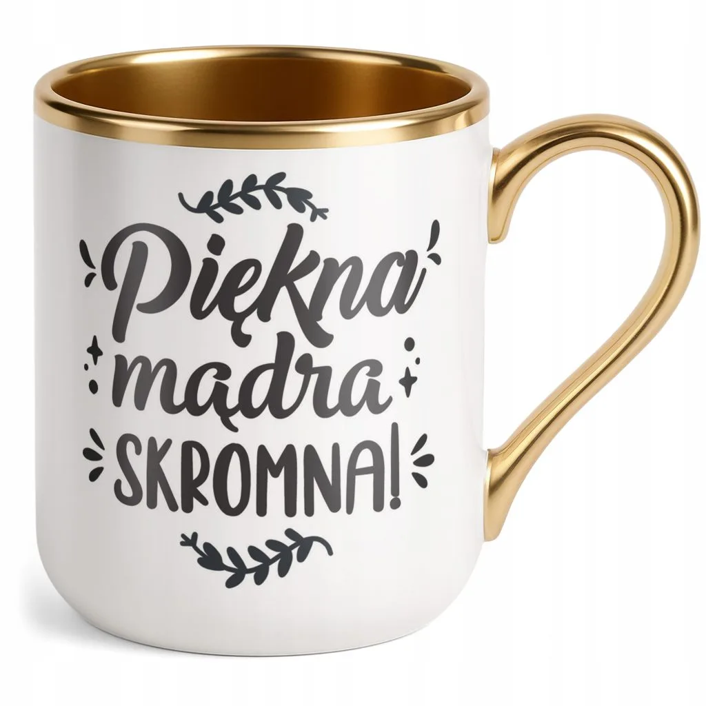 Kubek Premium Złoty Dzień Kobiet Zabawny Prezent Upominek Dla Kobiety