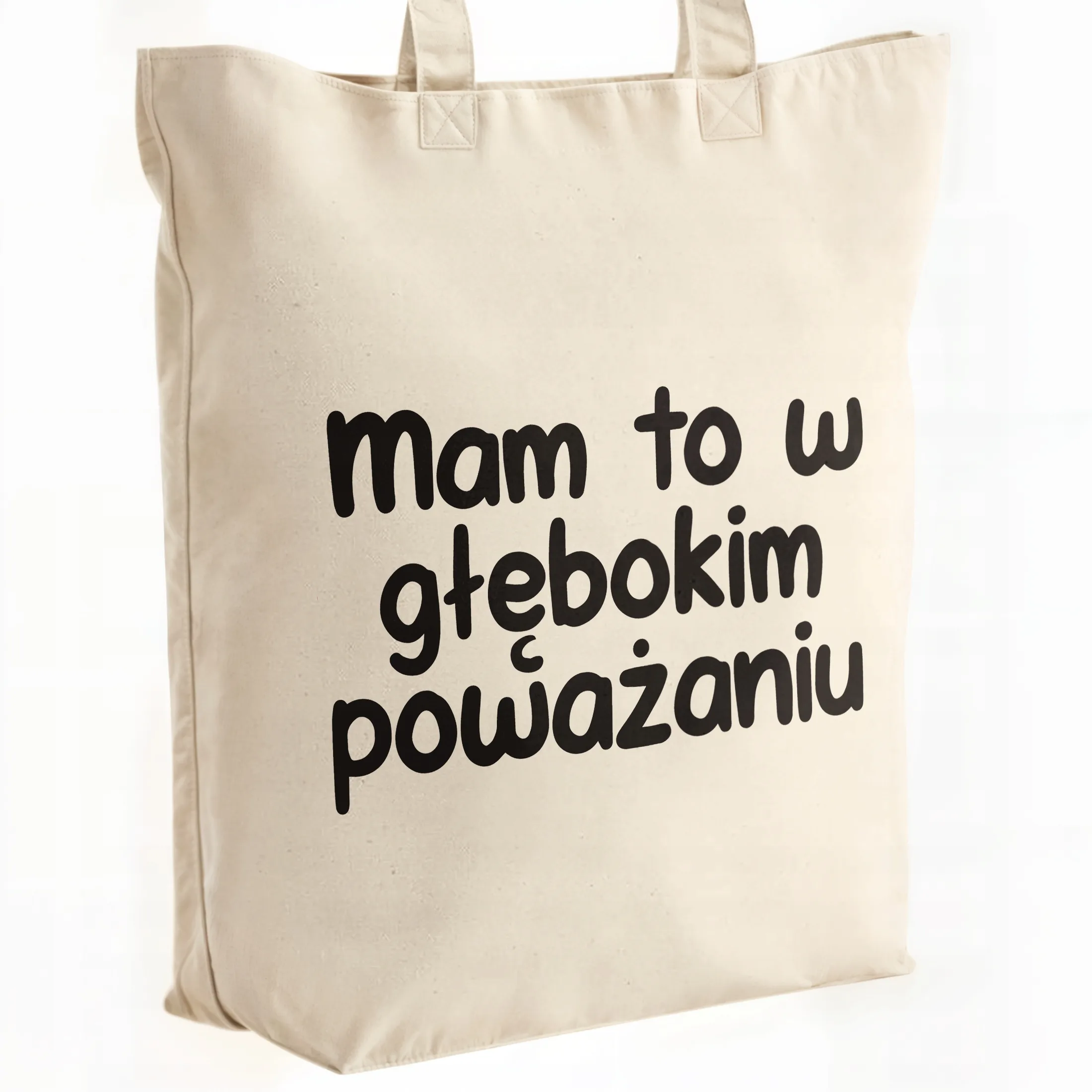 Torba bawełniana premium Mam To W Głębokim Poważaniu Prezent