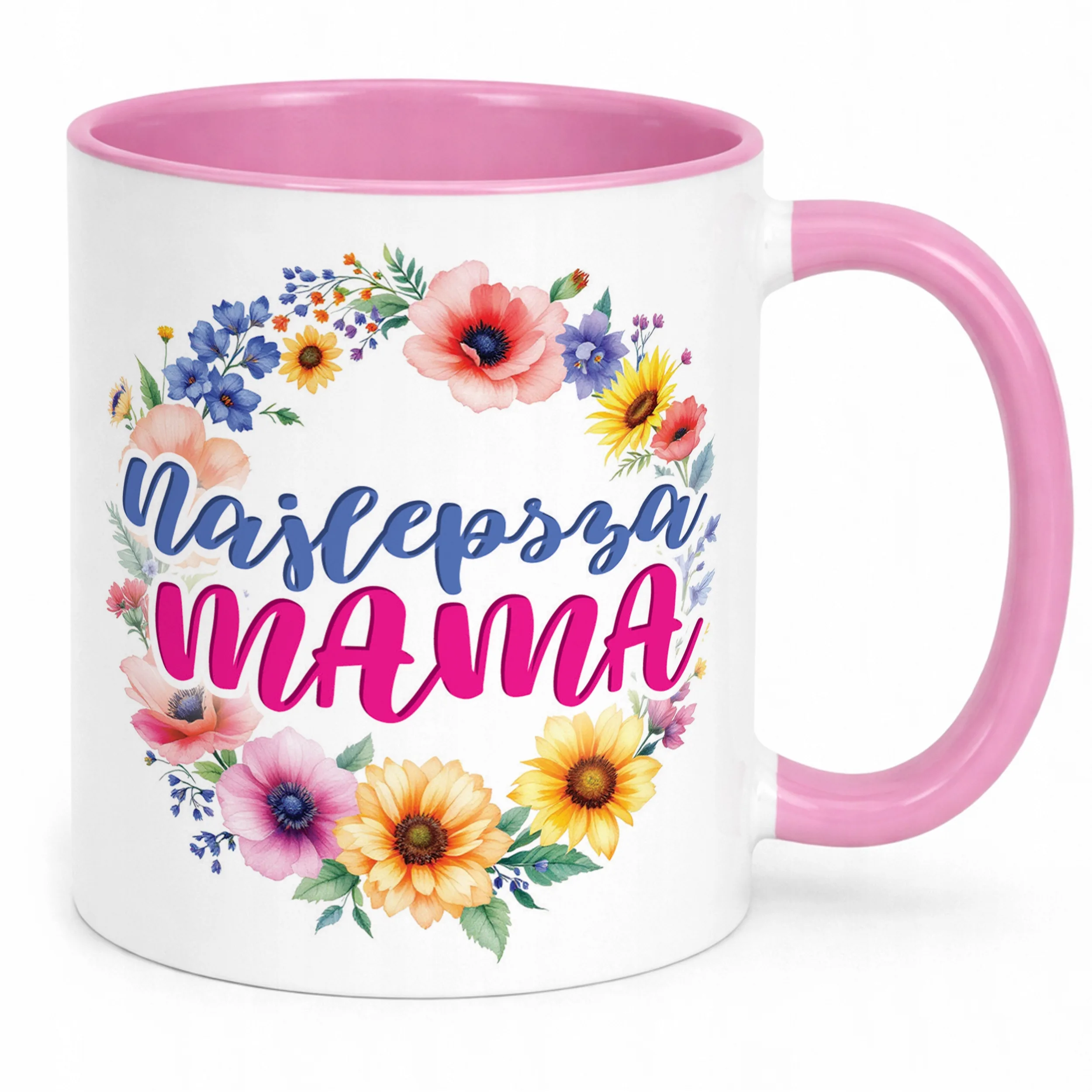 Kubek Różowy Dzień Matki Dla Mamy Prezent Upominek Najlepsza Mama