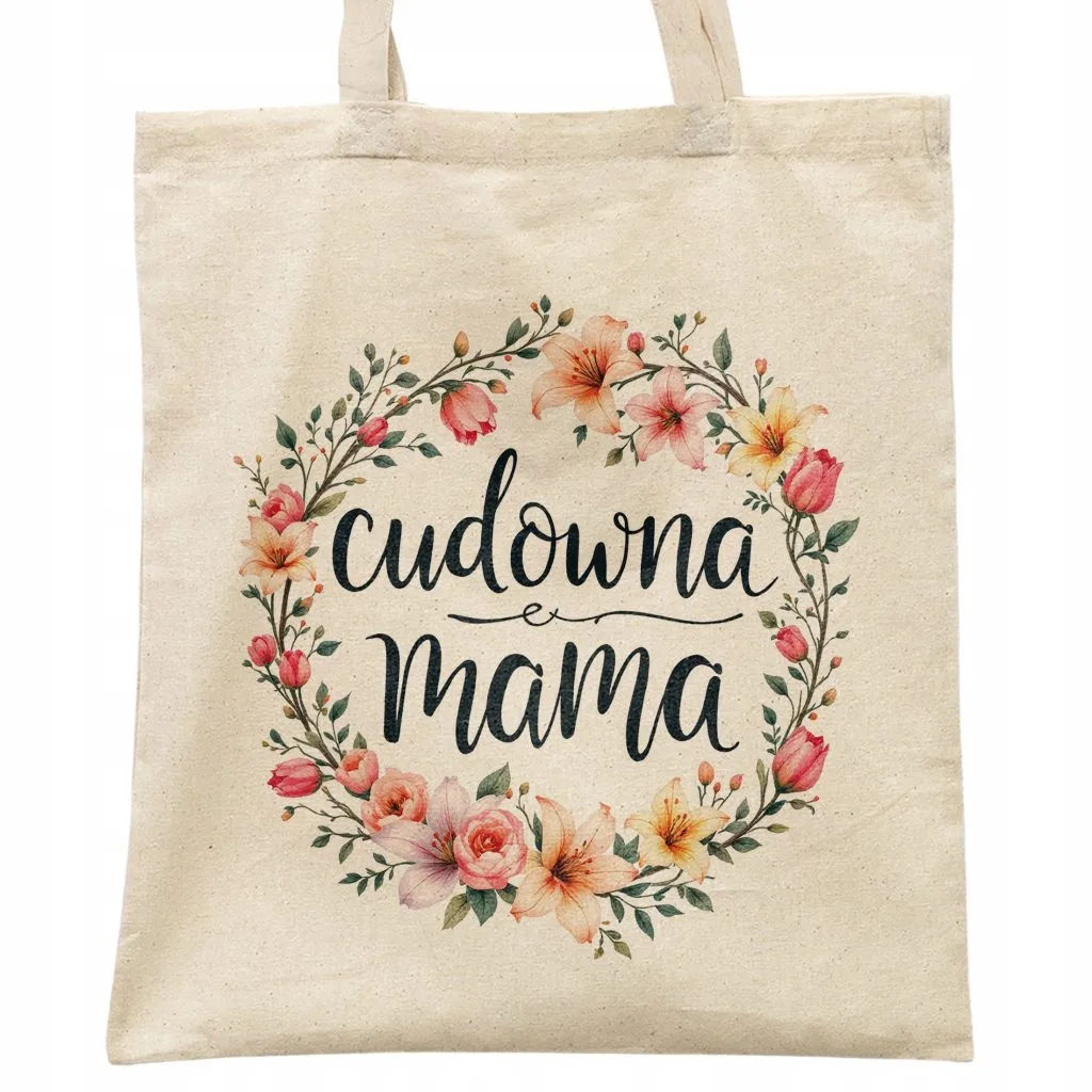 Torba bawełniana na zakupy Dzień Matki Dla Mamy Prezent Cudowna Mama