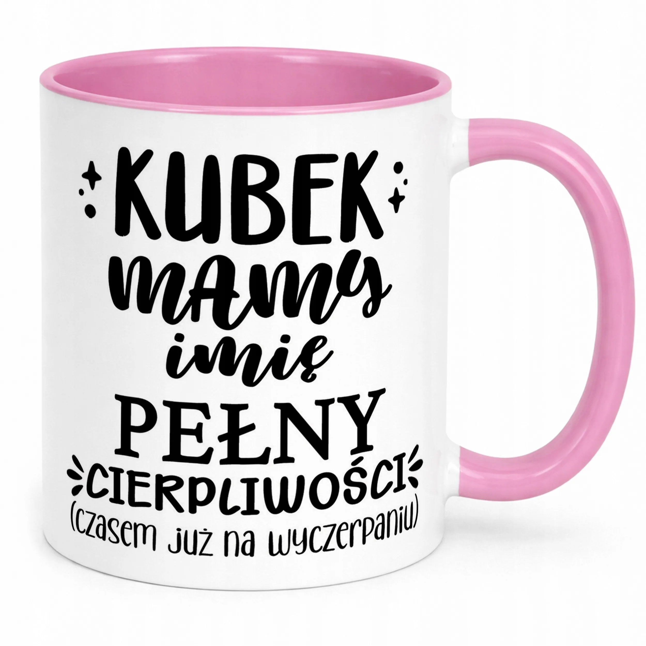 Kubek Różowy Personalizowany Dzień Matki Dla Mamy Prezent Upominek