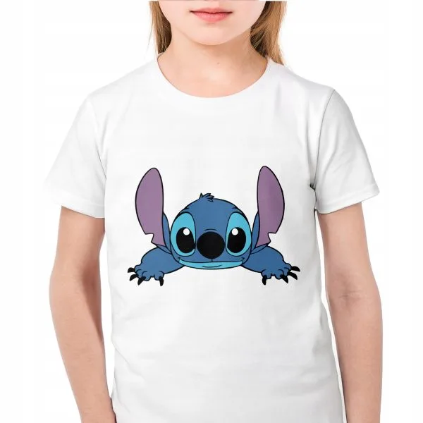 Koszulka biała dziecięca Stitch Lilo i Stich Dla Fanów