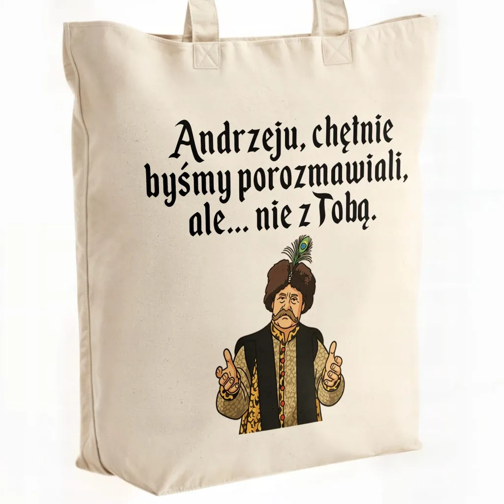 Torba bawełniana premium na zakupy 1670 Chętnie Byśmy Porozmawiali