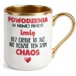 Kubek Premium Złoty Personalizowany Pożeganie Odejście z Pracy Prezent