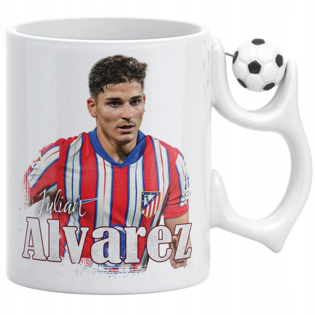 Kubek piłkarski Julián Álvarez dla kibiców Atlético Madryt Prezent