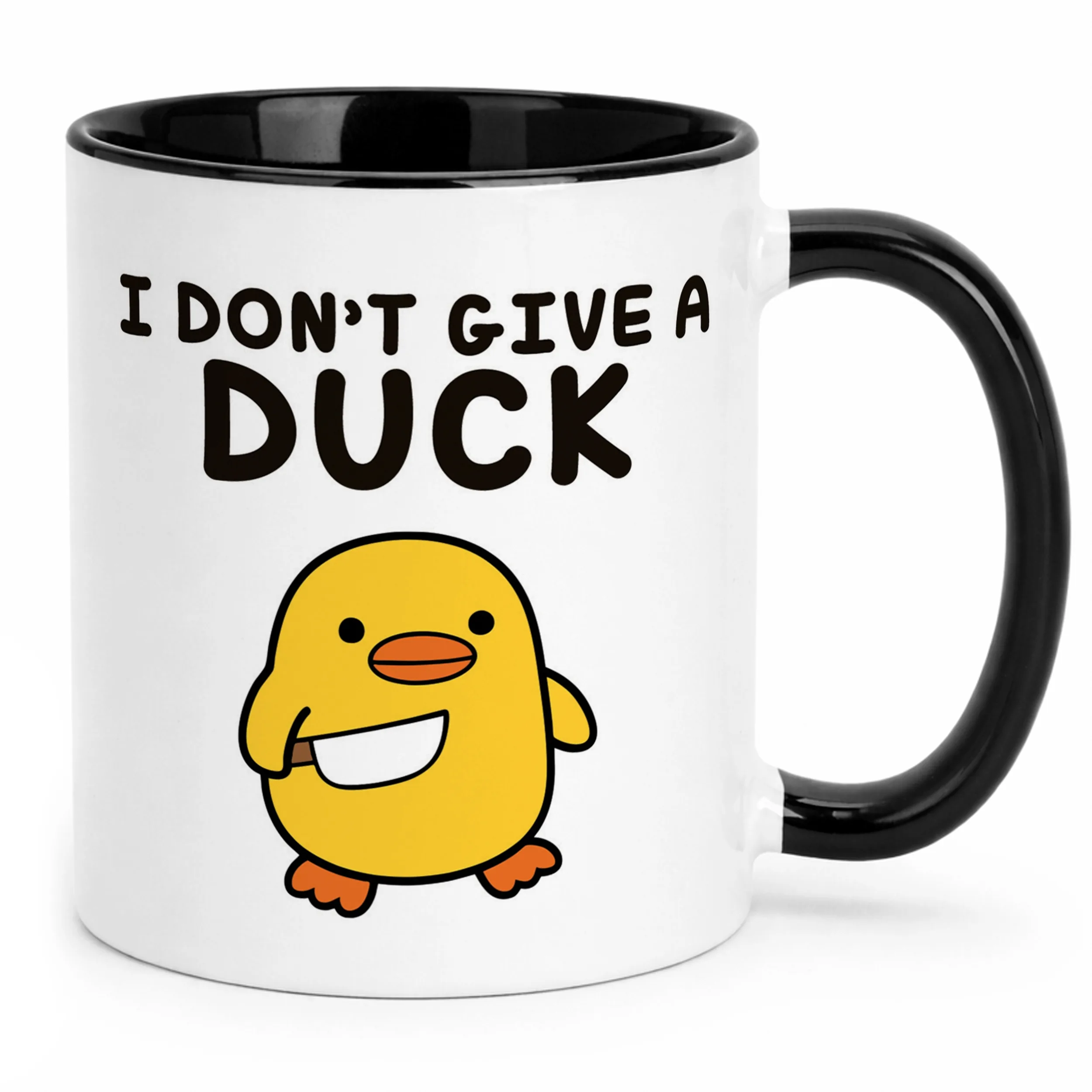 Kubek Czarny I Don’t Give A Duck Śmieszny Zabawny Prezent