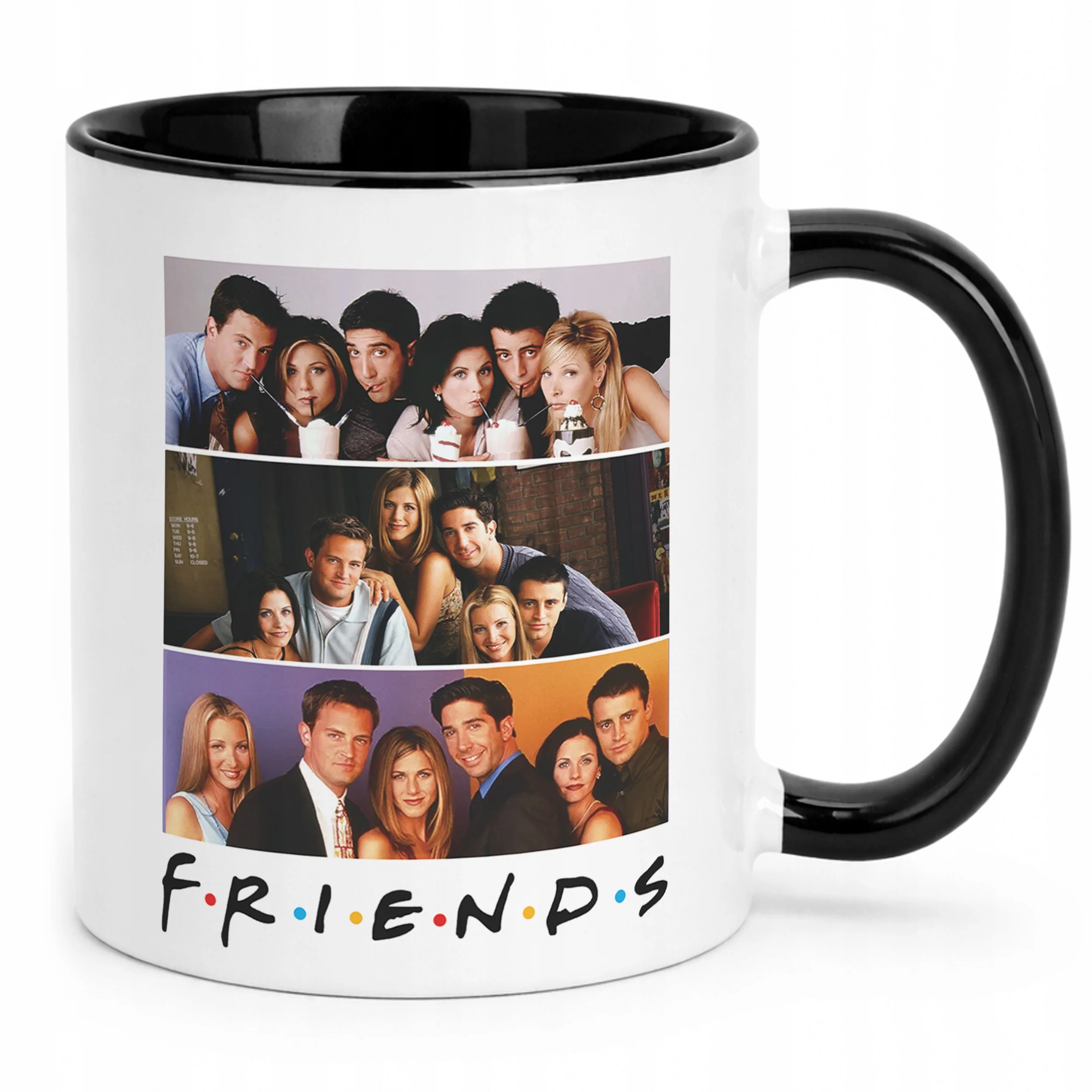 Kubek Czarny Friends Przyjaciele Dla Fanów Serialu Prezent Upominek