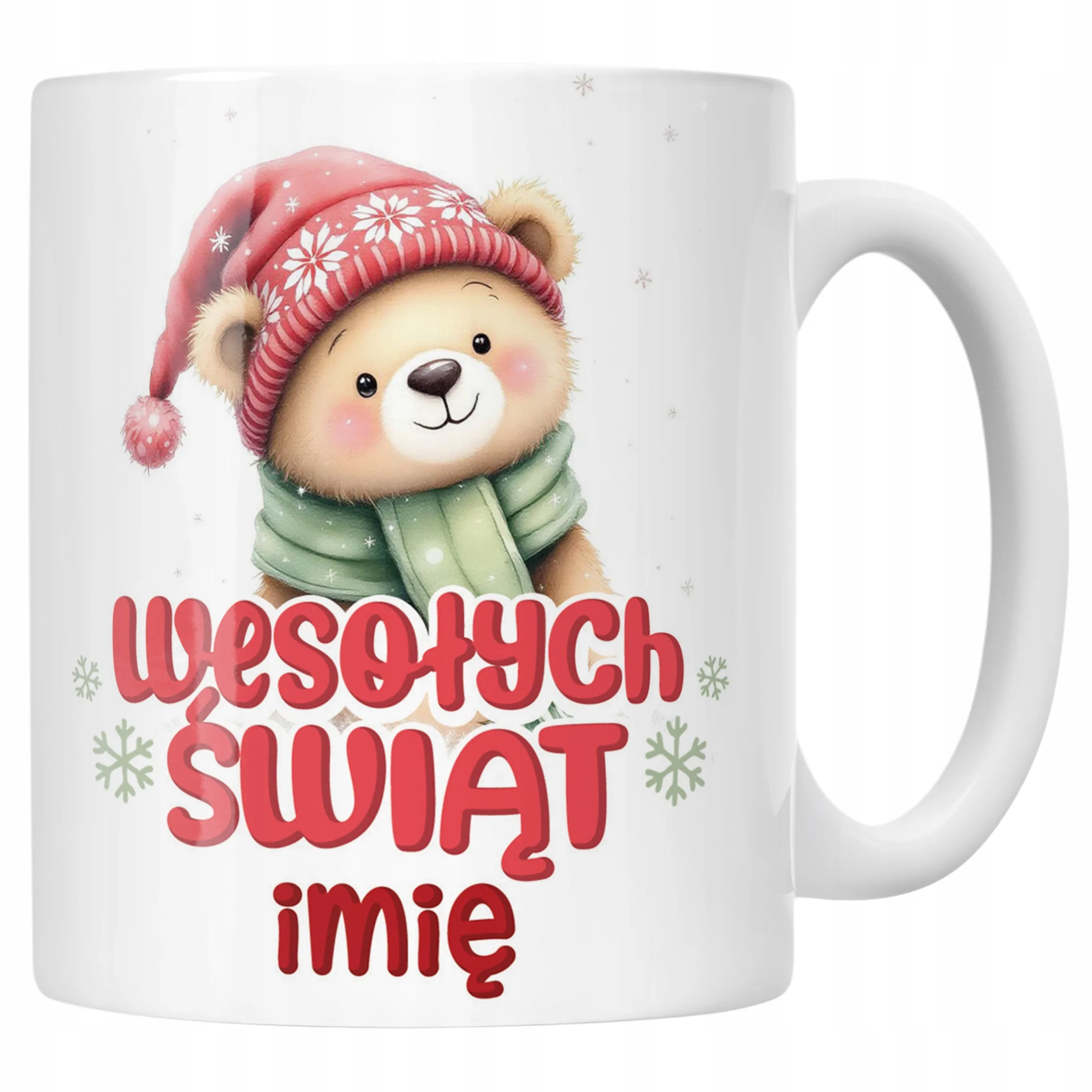 Kubek Ceramiczny Personalizowany Świąteczny Boże Narodzenie Prezent