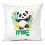 Poduszka 38x38cm Personalizowana Panda Zwierzak Słodki Dla Dzieci