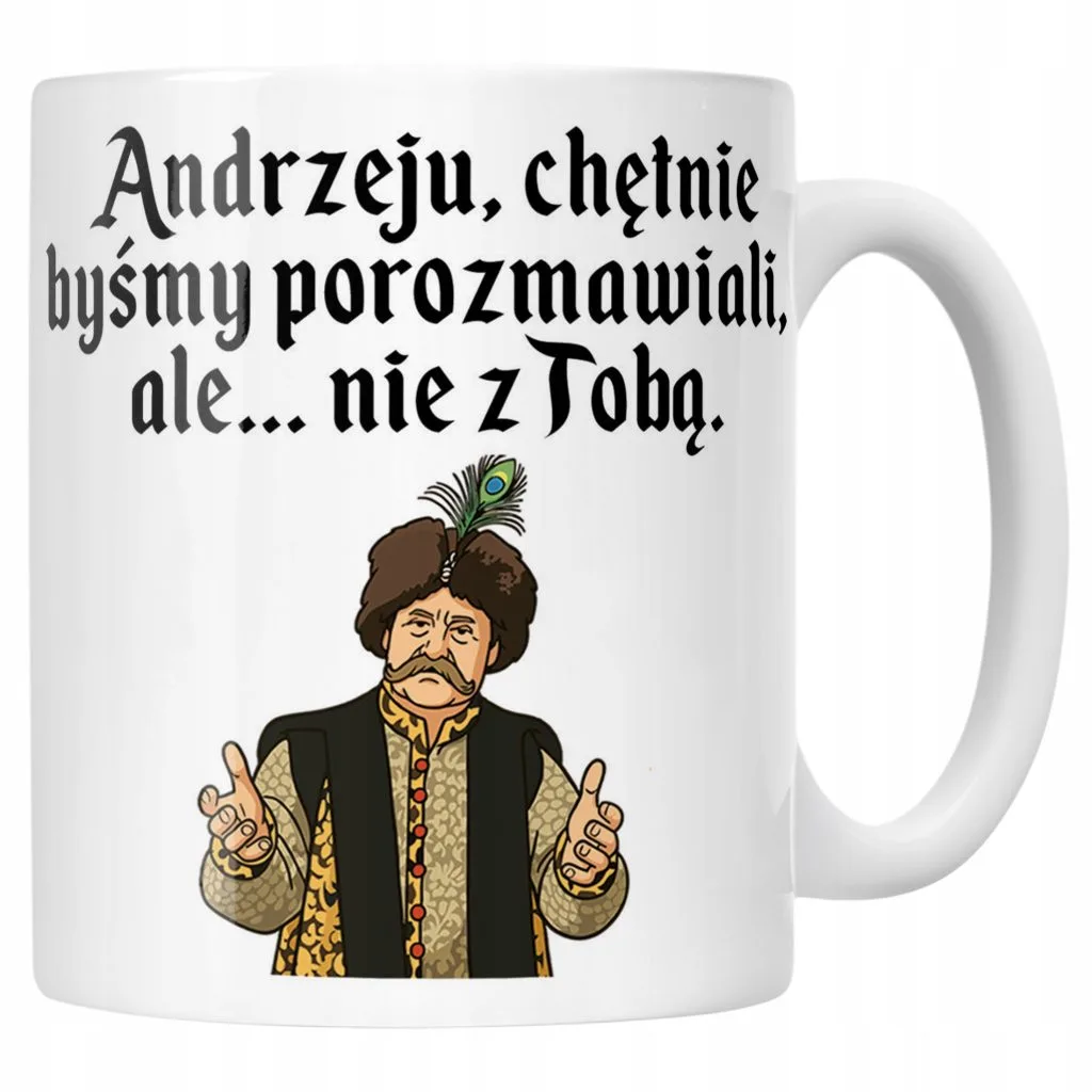 Kubek ceramiczny 1670 Andrzeju Chętnie Byśmy Porozmawiali Jan Paweł