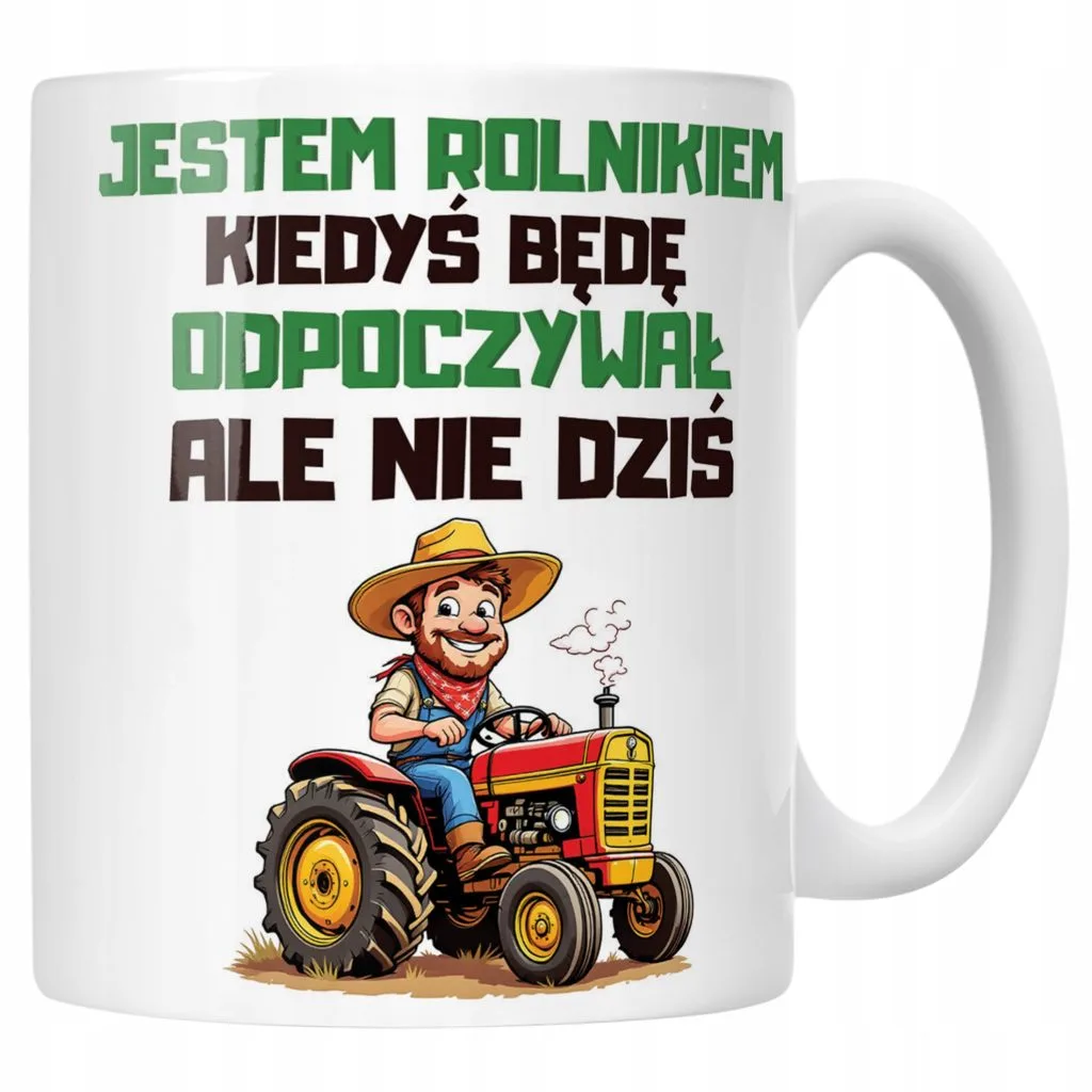 Kubek ceramiczny Rolnik Dla Rolnika Traktor Zabawny Prezent Upominek