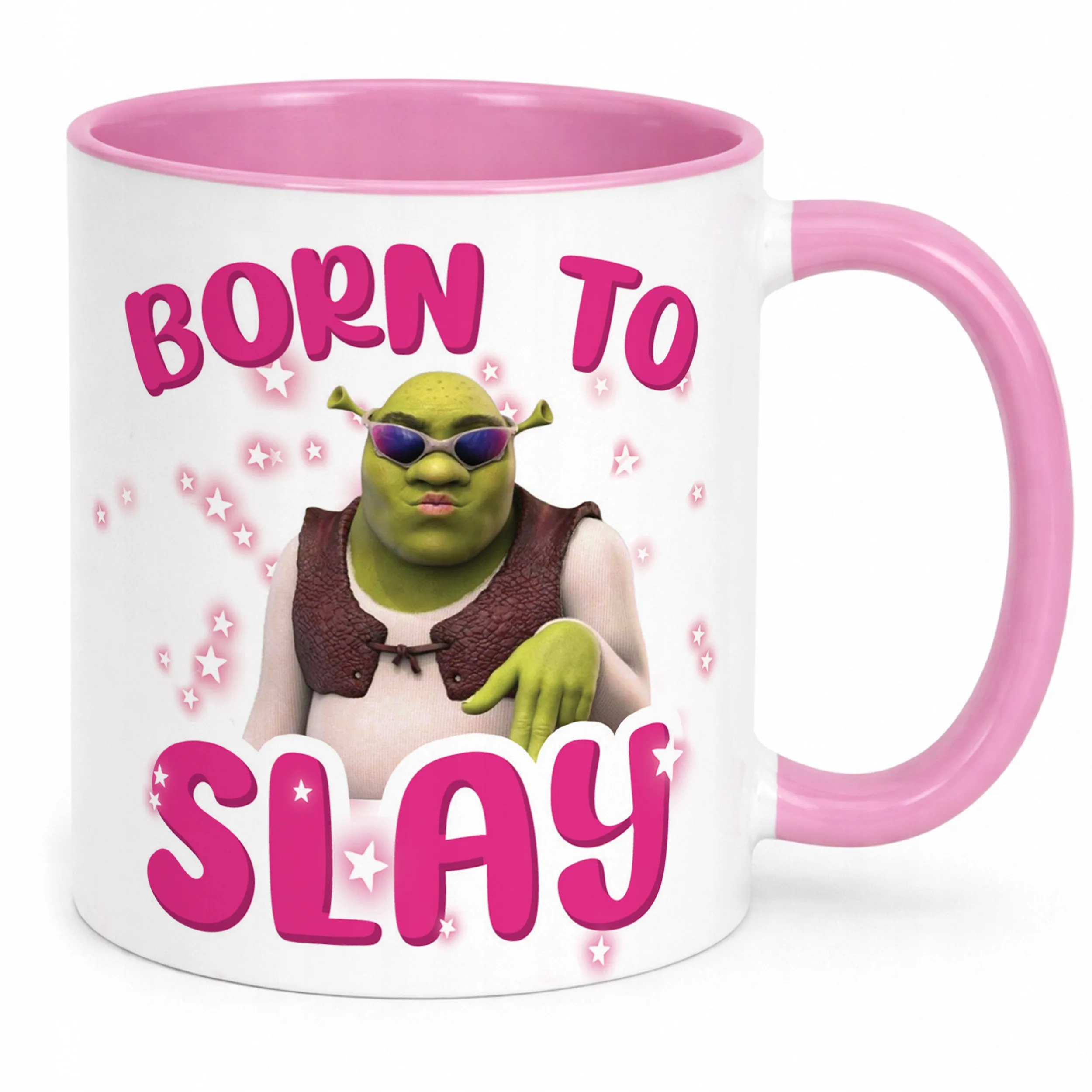 Kubek Różowy Born To Slay Śmieszny Zabawny Prezent