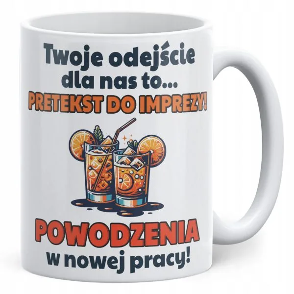 Kubek ceramiczny Pożeganie Odejście z Pracy Dla Kolegi Koleżanki Prezent