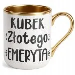 Kubek Premium Złoty Z okazji Emerytury Dla Emeryta Prezent