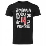Koszulka męska czarna Zmiana Kodu Na 40 Urodziny Prezent Upominek