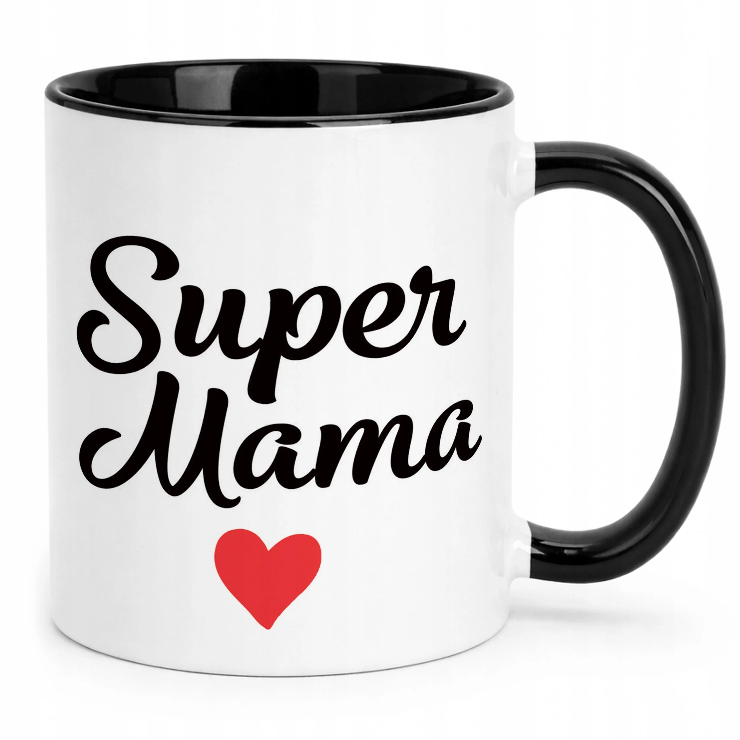 Kubek Czarny Dzień Matki Dla Mamy Prezent Upominek Super Mama