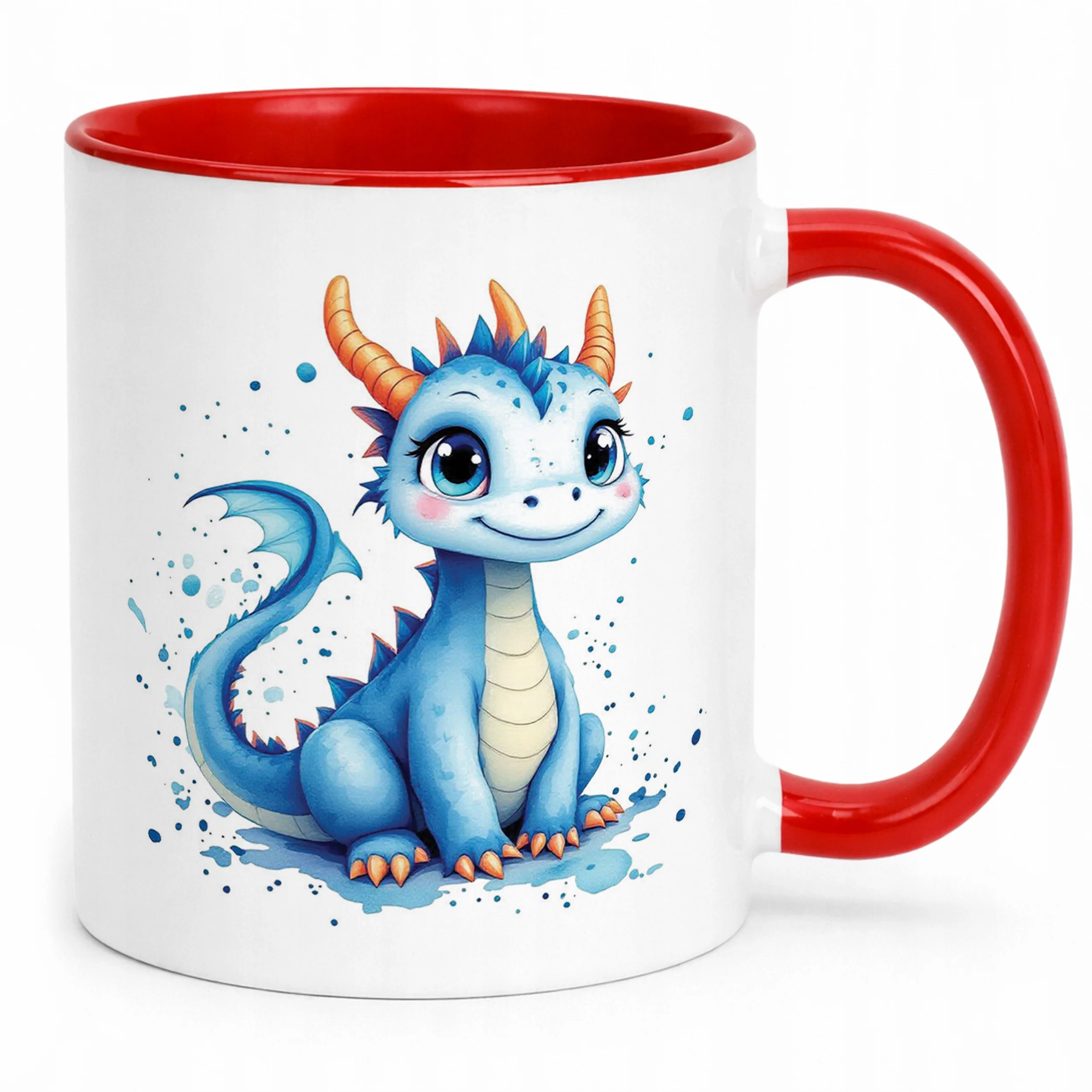 Kubek ceramiczny Smok Zwierzak Słodki Dla Dzieci Prezent