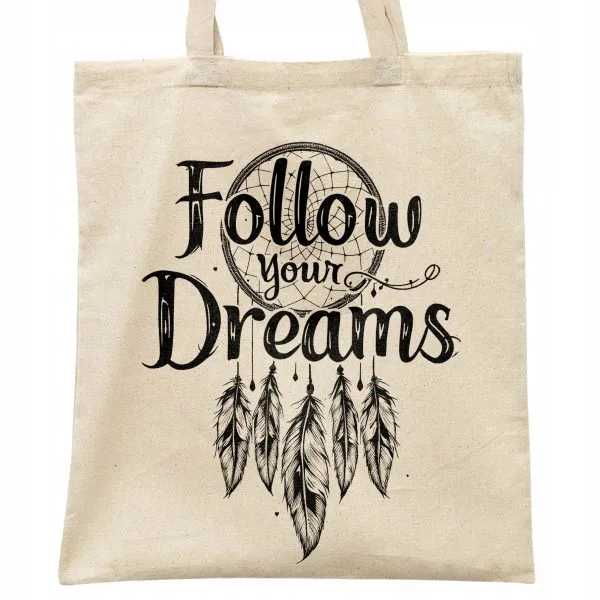 Torba bawełniana na zakupy Follow Your Dreams Łapacz Snów Prezent