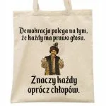 Torba bawełniana na zakupy 1670 Demokracja Polega Na Tym