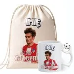 Zestaw personalizowany Kubek Piłkarski + Plecak Griezmann Atlético Madryt