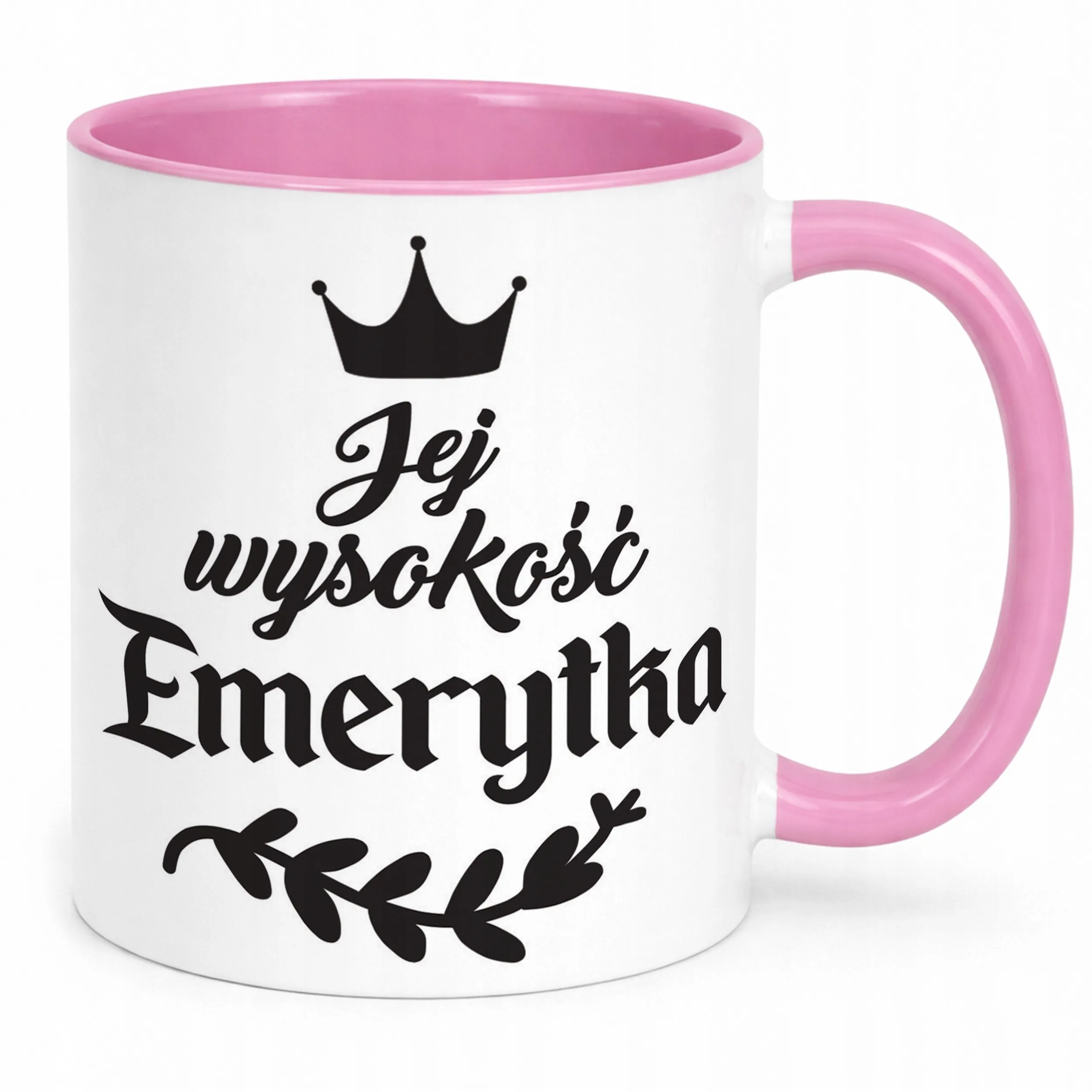 Kubek Różowy z okazji Emerytury Dla Emerytki Prezent Upominek