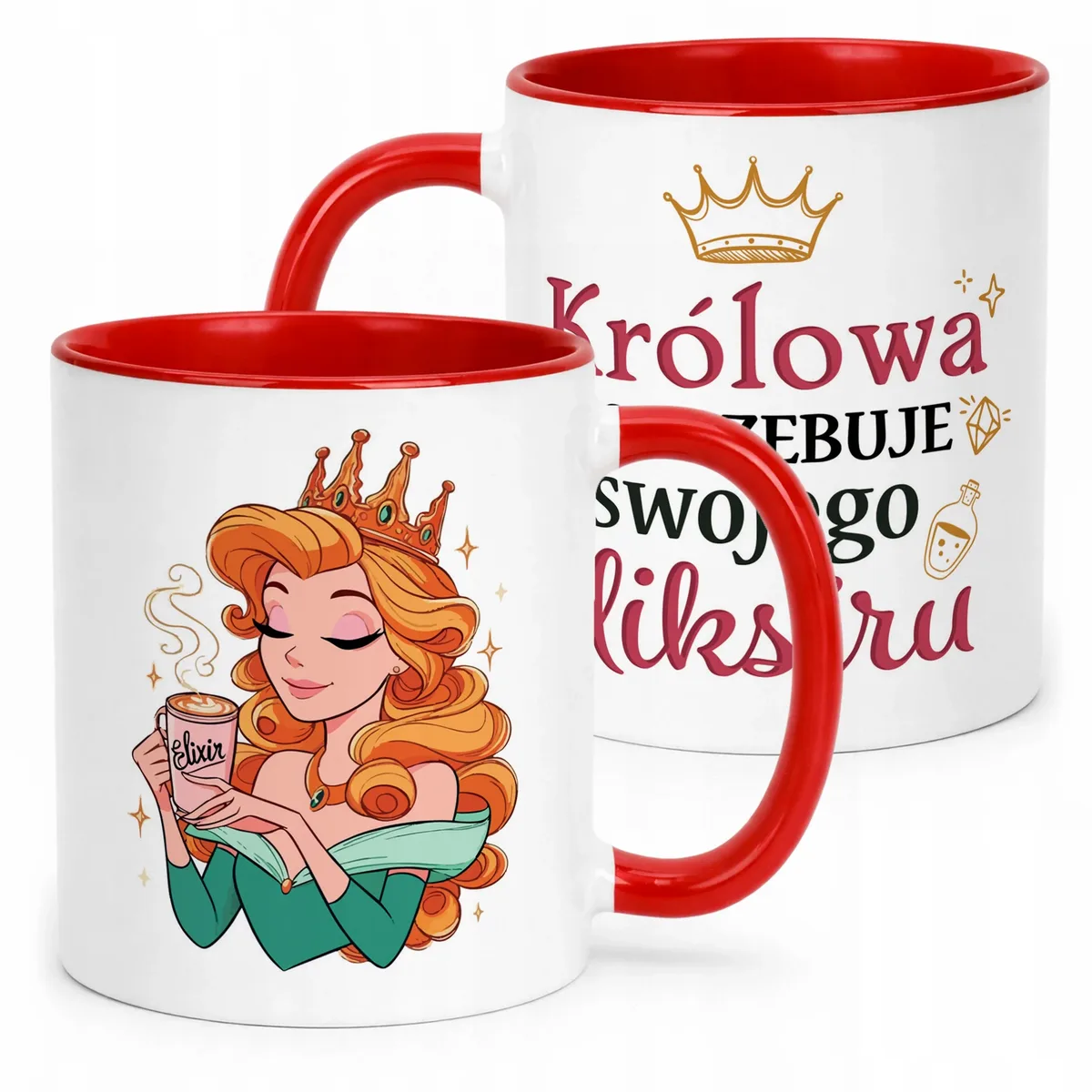 Kubek Czerwony Dzień Kobiet Dla Kobiety Dziewczyny Prezent Upominek