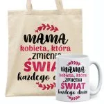 Zestaw Kubek + Torba Dzień Matki Dla Mamy Prezent Upominek