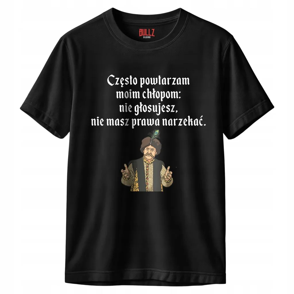 Koszulka czarna męska 1670 Często Powtarzam Moim Chłopom r. 3XL