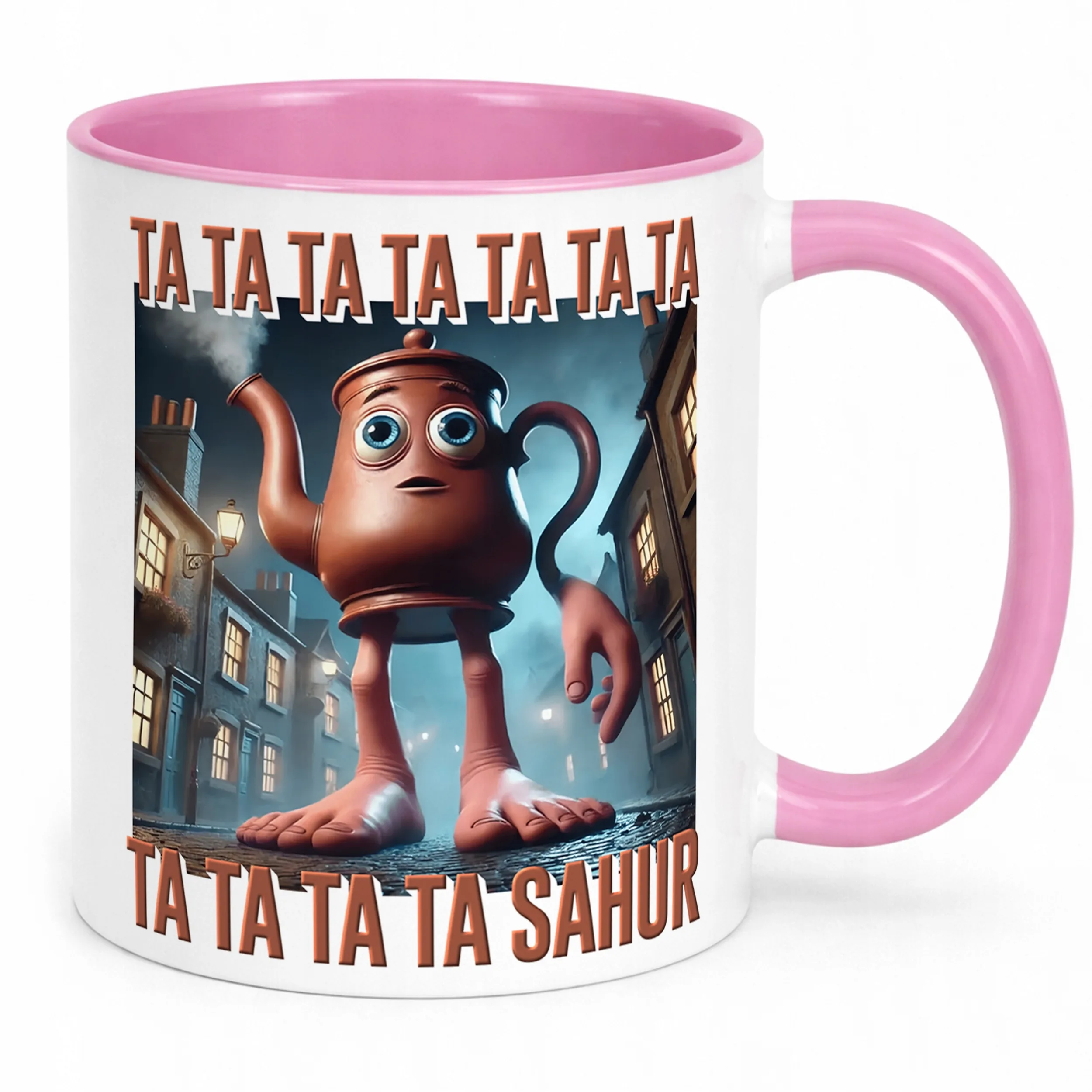 Kubek Różowy Tata Tata Sahur viral tiktok brainrot mem