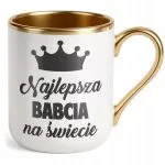 Kubek Premium Złoty Dzień Babci Dla Babci Prezent Upominek