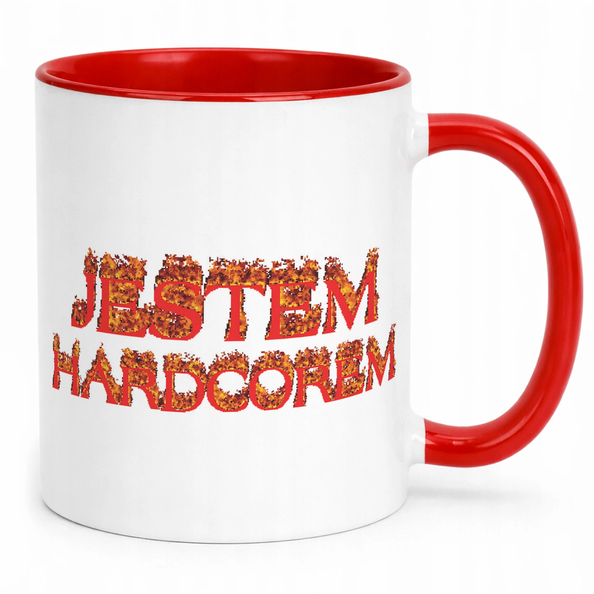 Kubek ceramiczny Jestem Hardcorem Memy Zabawne Prezent