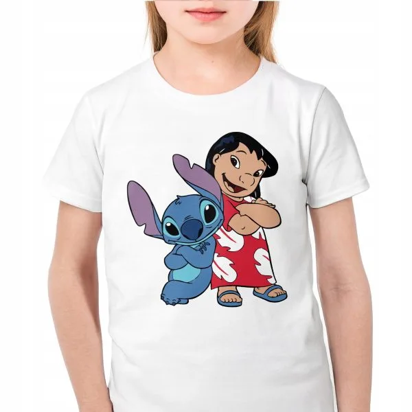 Koszulka biała dziecięca Stitch Lilo i Stich Dla Fanów
