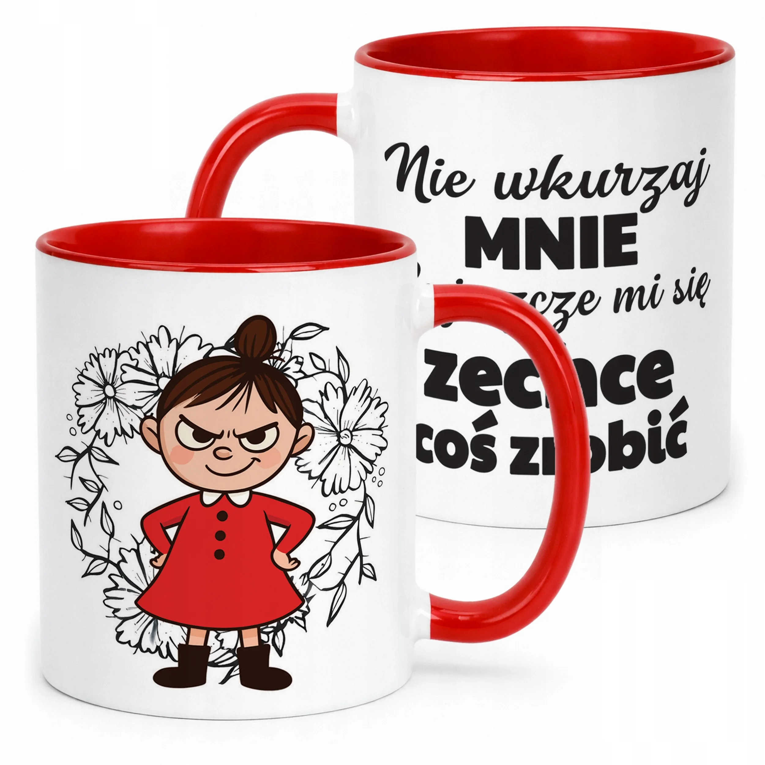 Kubek Czerwony Dzień Kobiet Dla Kobiety Dziewczyny Prezent Upominek