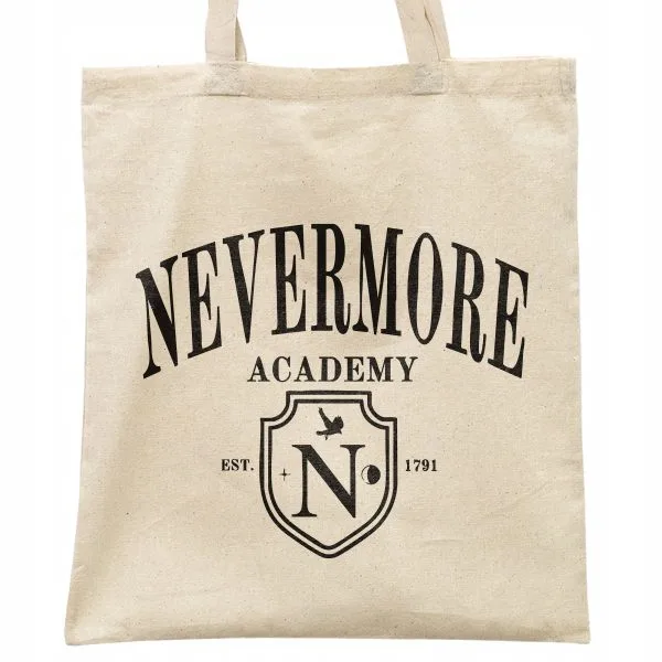Torba bawełniana na zakupy Wednesday Nevermore Dla Fanów Serialu