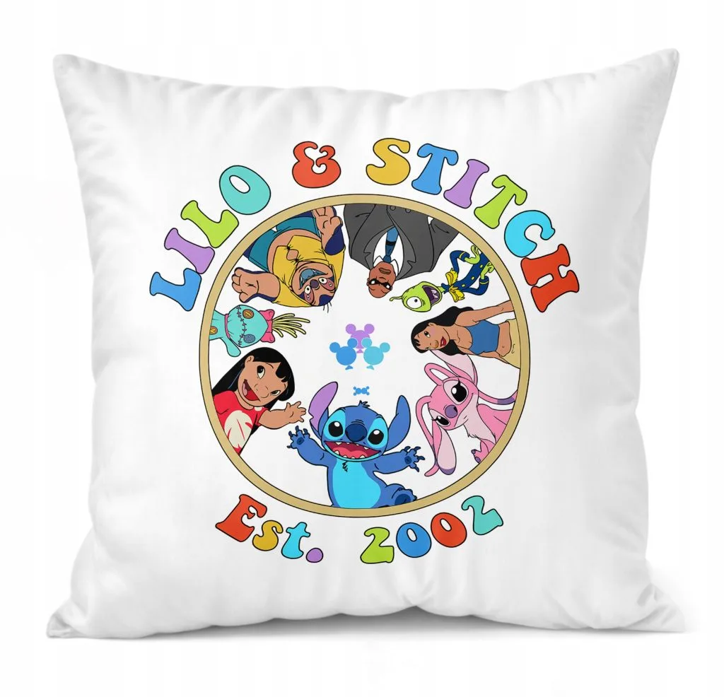 Poduszka 38x38cm Stitch Lilo i Stich Bajka Dla Dzieci Prezent