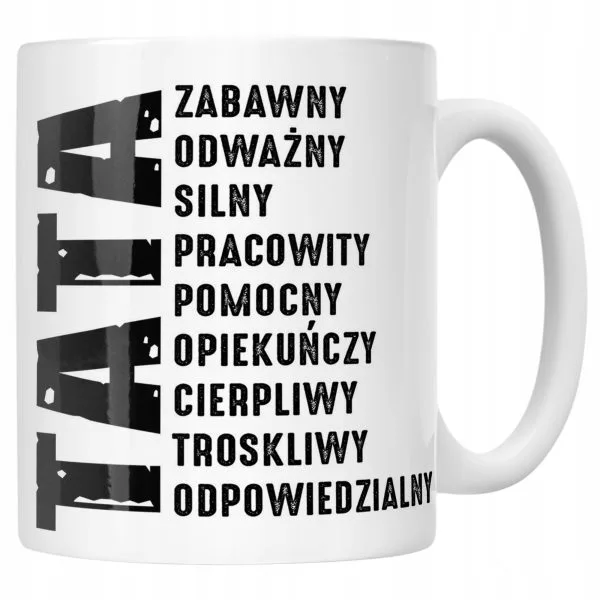 Kubek ceramiczny Dzień Ojca Dla Taty TATA Prezent Upominek