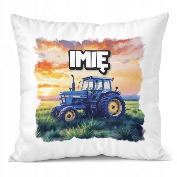Poduszka 38x38cm Personalizowana Dla Fanów Traktorów Rolników Dla Dzieci