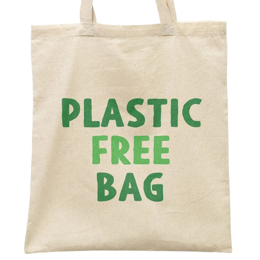 Torba bawełniana materiałowa na zakupy EKO Ekologia PLASTIC FREE BAG
