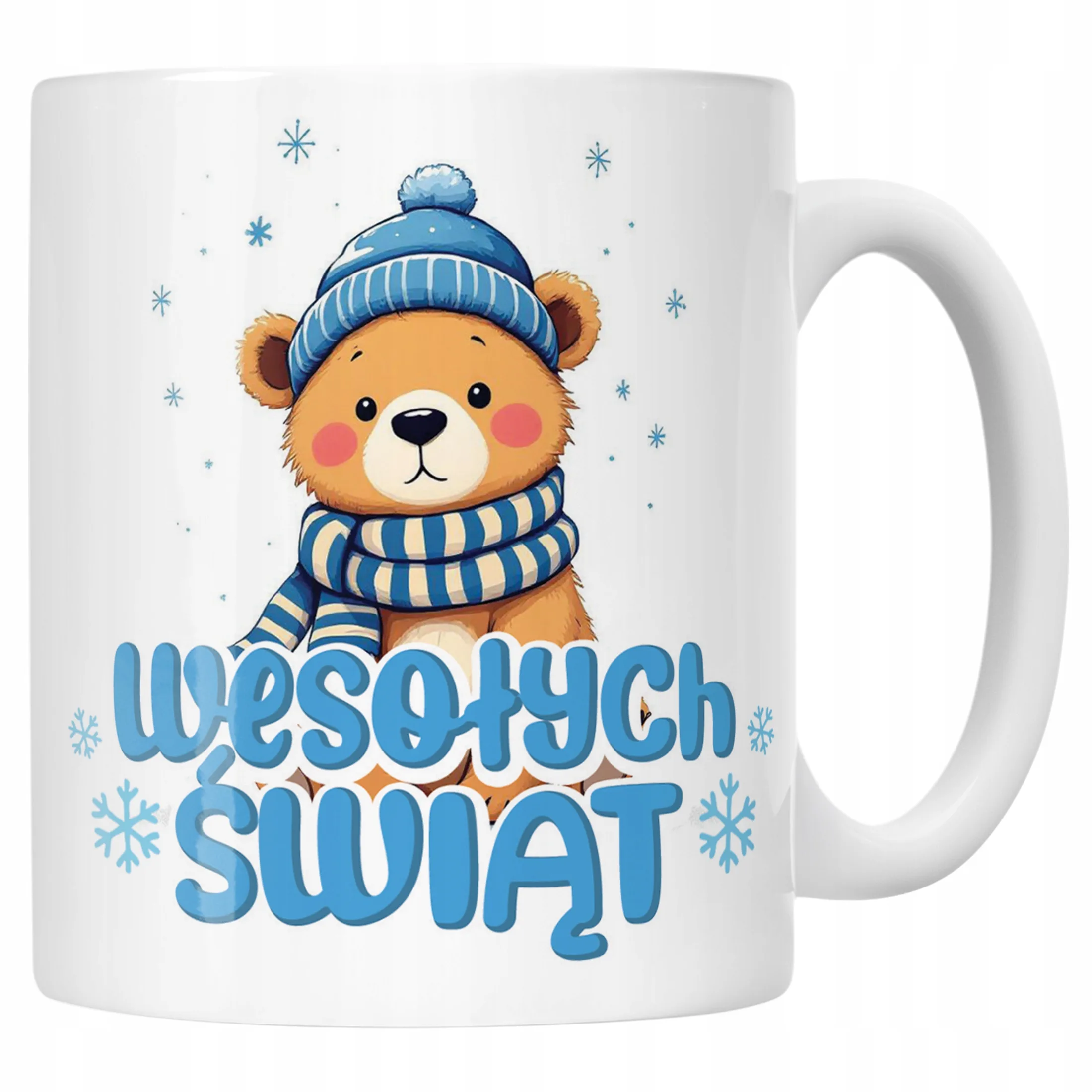 Kubek Ceramiczny Świąteczny Wesołych Świąt Boże Narodzenie Prezent