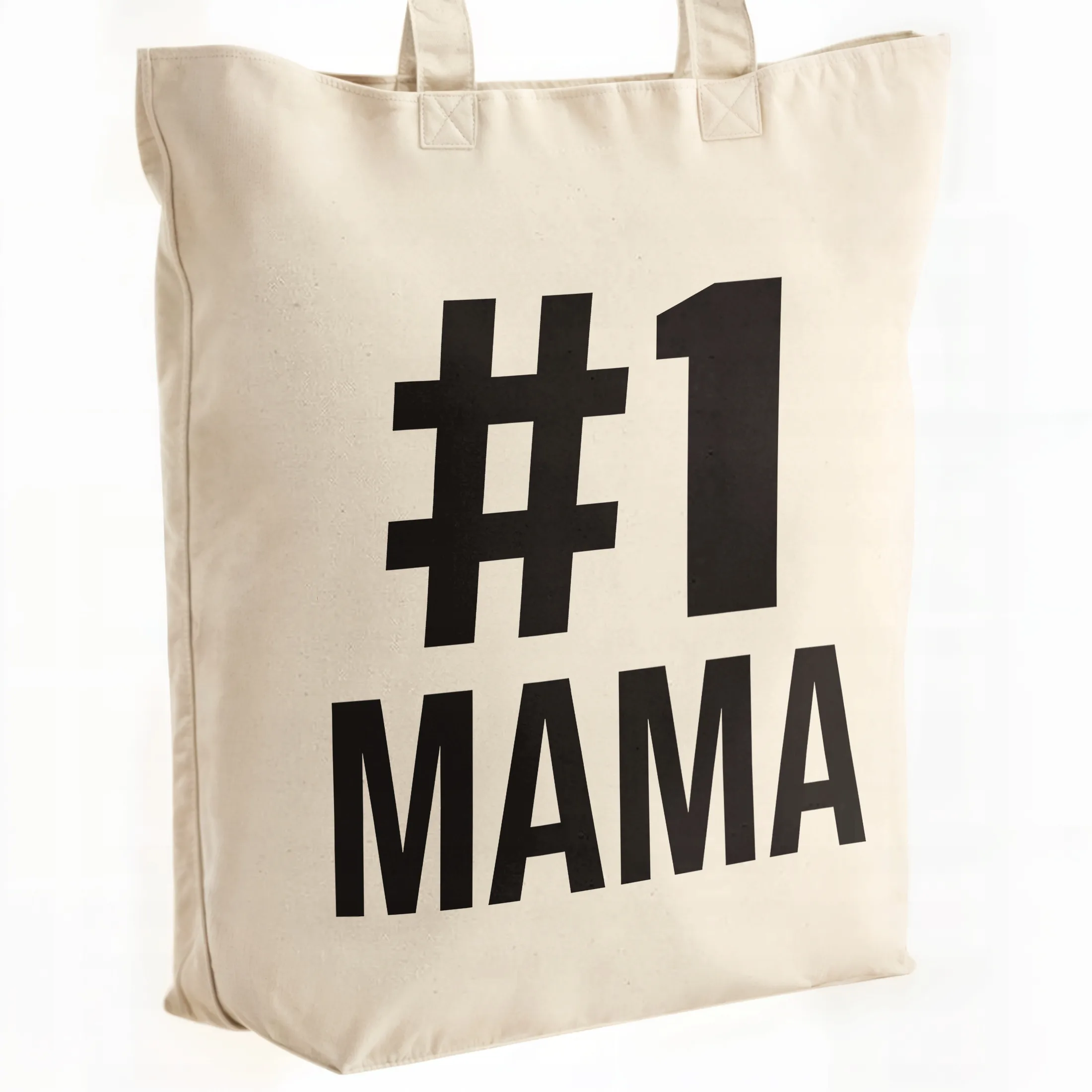 Torba bawełniana premium Dzień Matki #1 Mama Zabawny Prezent